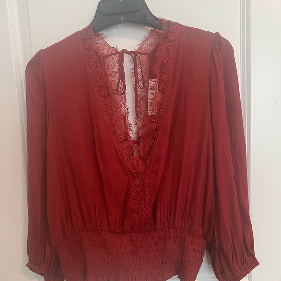 Anthropologie Dolan Top in Burnt Sienna - Picture 9 of 10